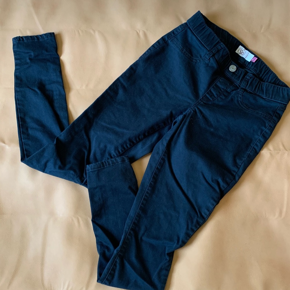 So Black Jegging Pull-on Elastic Waist Band